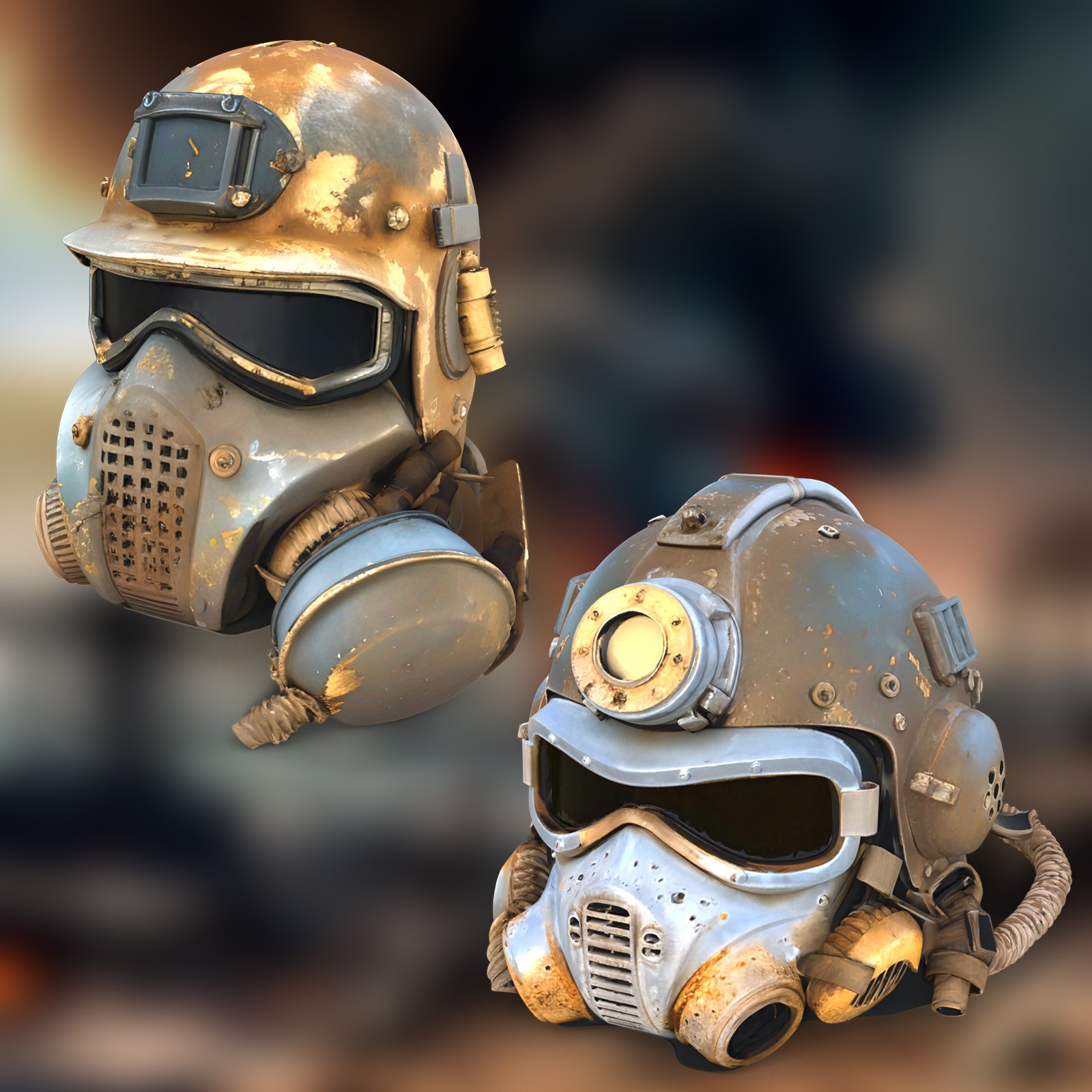 Post Apocalyptic Helmets 3 by N/A