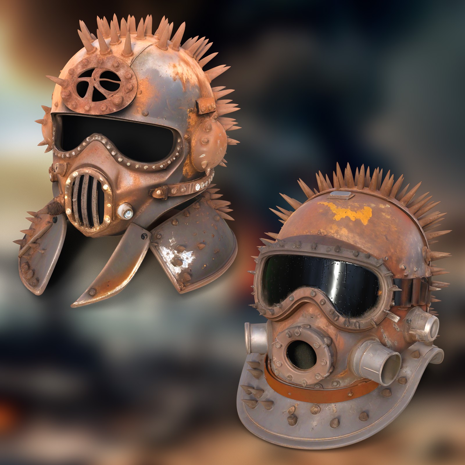 Post Apocalyptic Helmets 3 by N/A