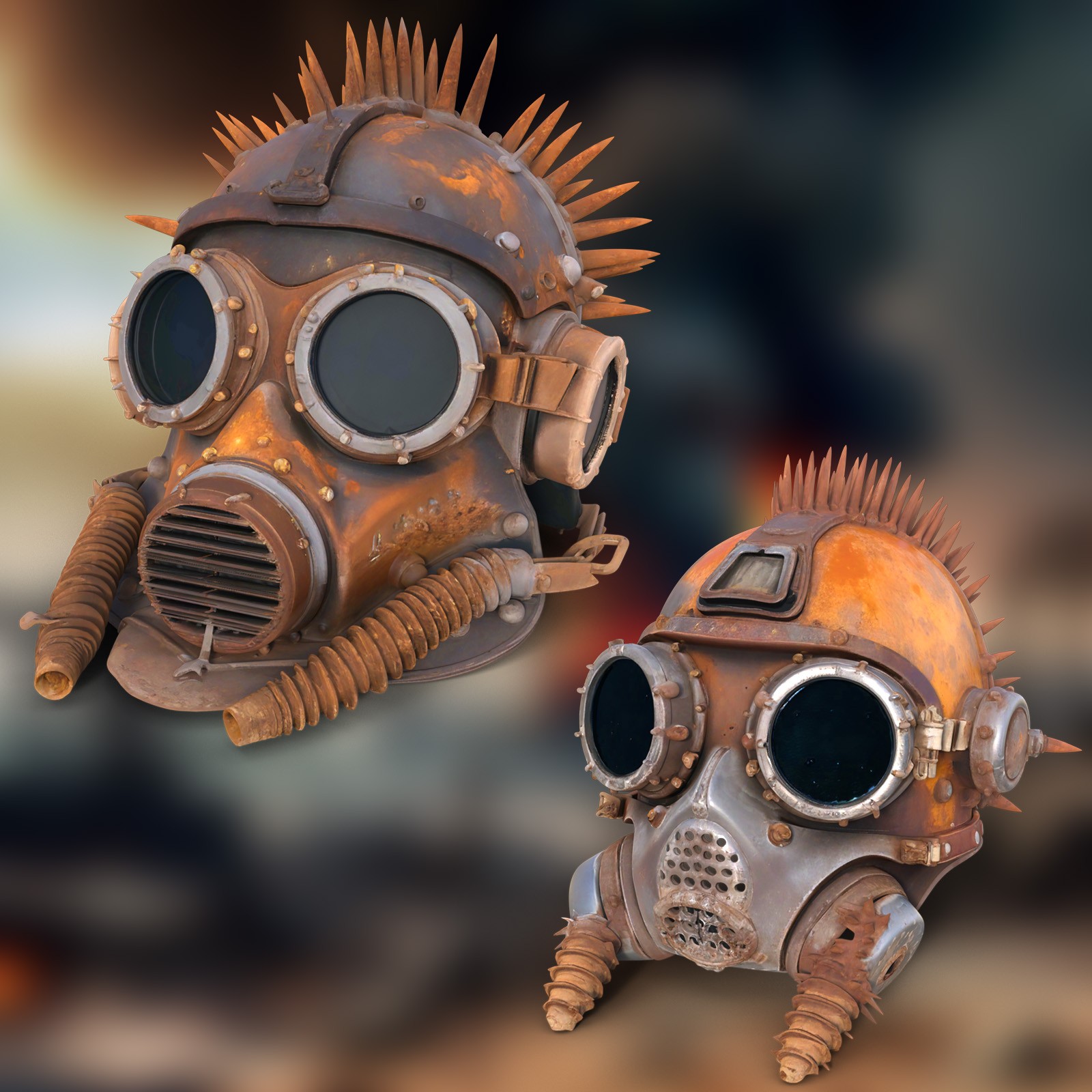 Post Apocalyptic Helmets 3 by N/A