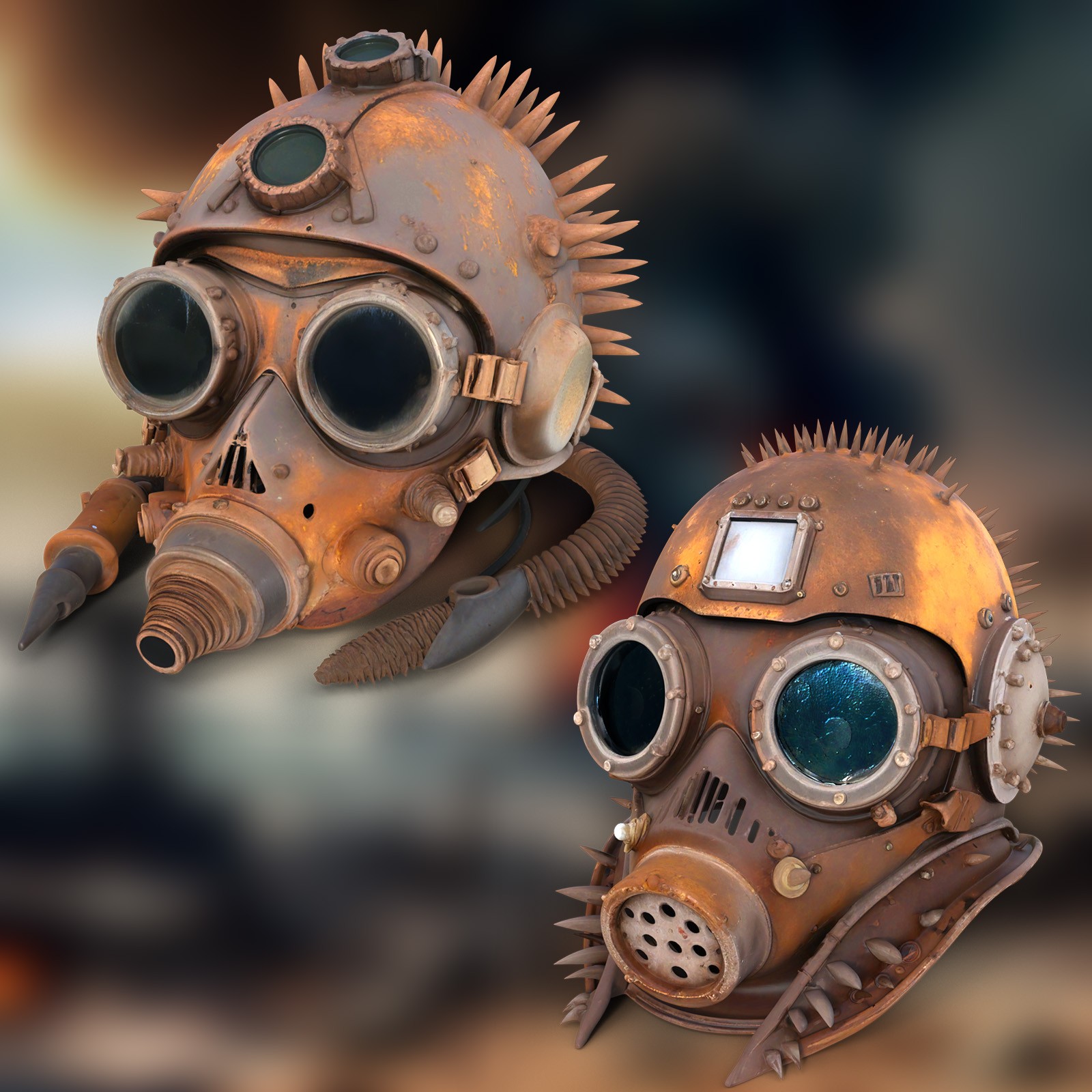 Post Apocalyptic Helmets 3 by N/A