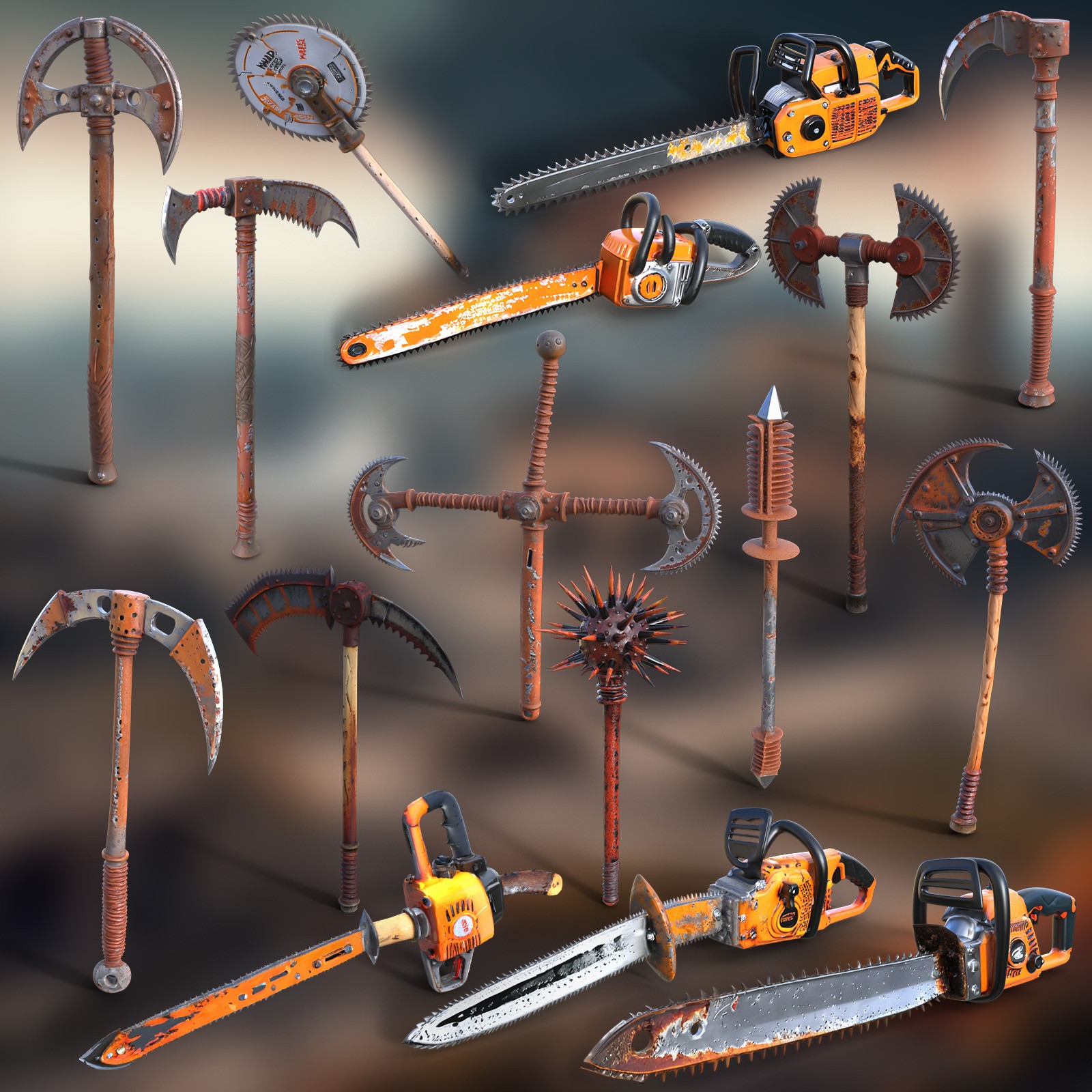 Post-Apocalyptic Hand Weapons 3 by N/A