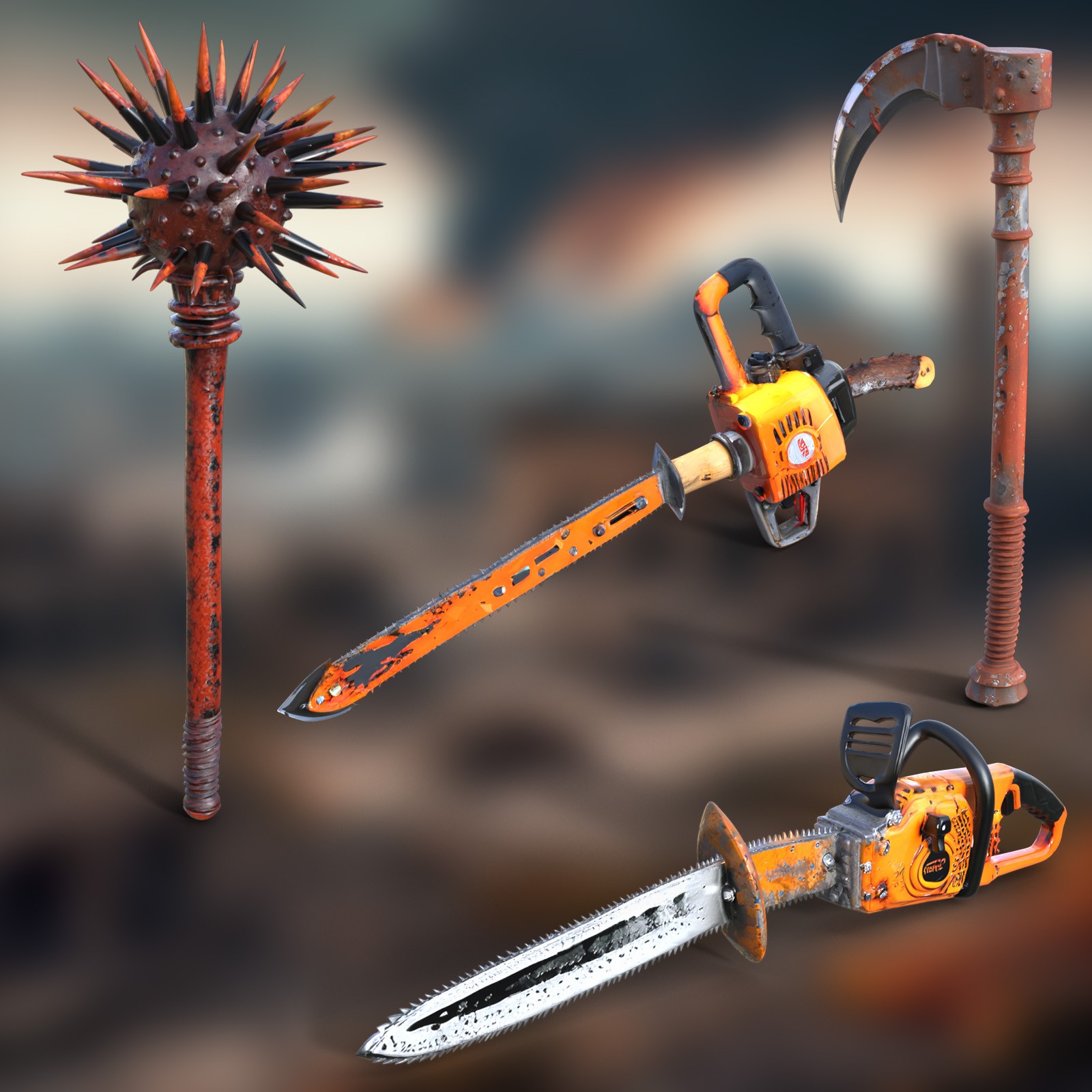 Post-Apocalyptic Hand Weapons 3 by N/A