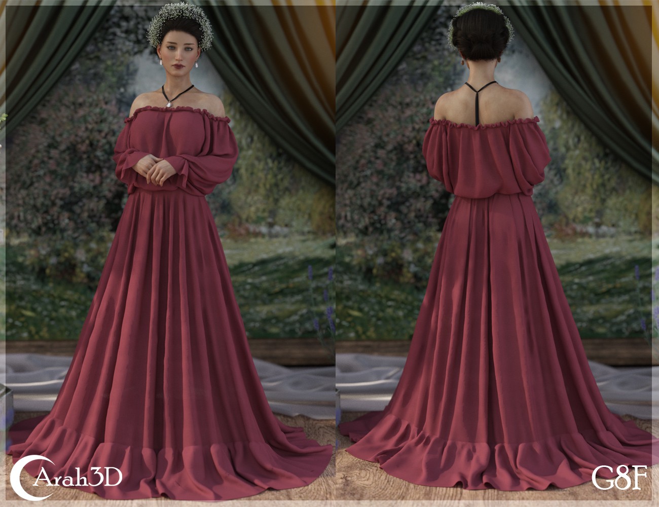 Arah3D Emmeline for G8F and G9 by N/A