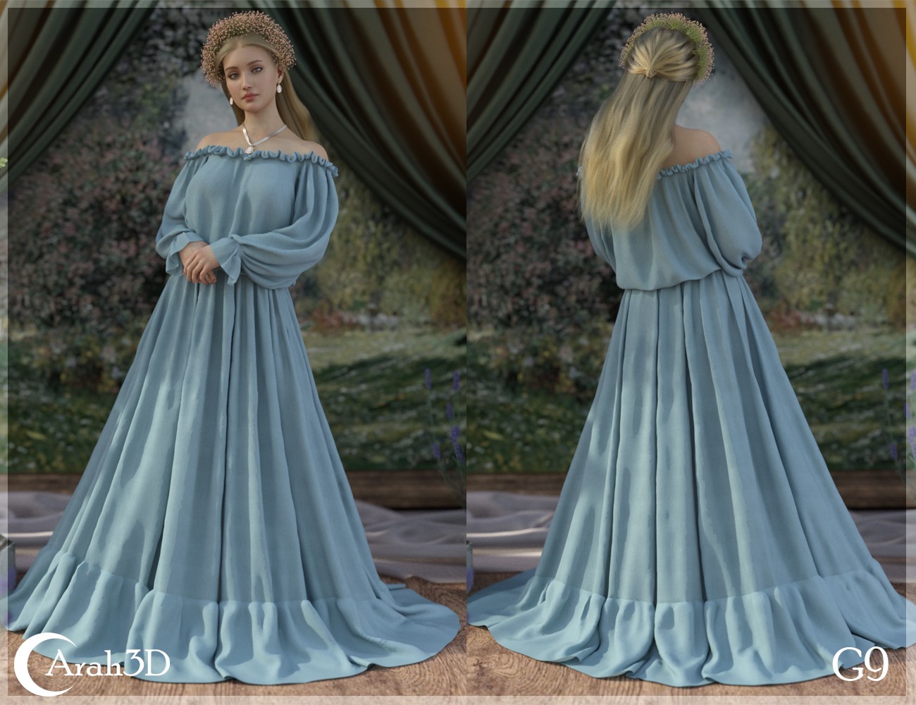 Arah3D Emmeline for G8F and G9 by N/A