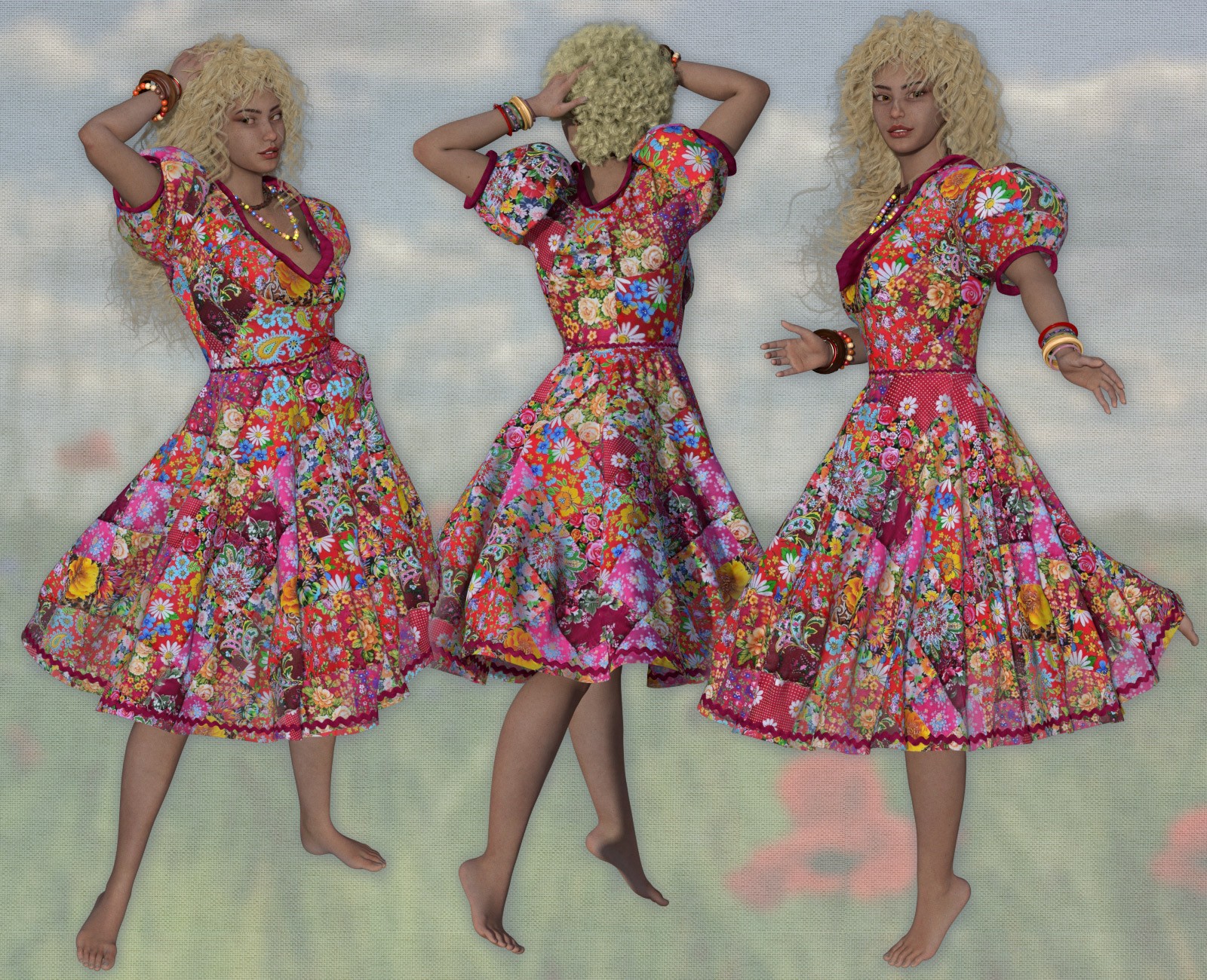 Boheme Spring Dress for La Femme 2 by N/A