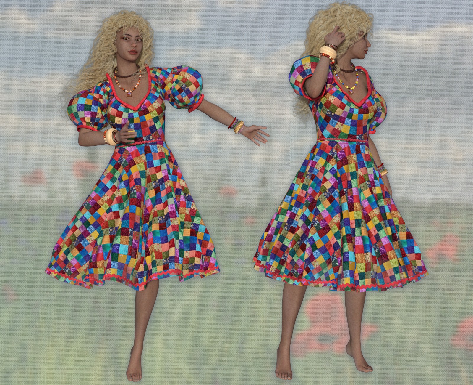 Boheme Spring Dress for La Femme 2 by N/A