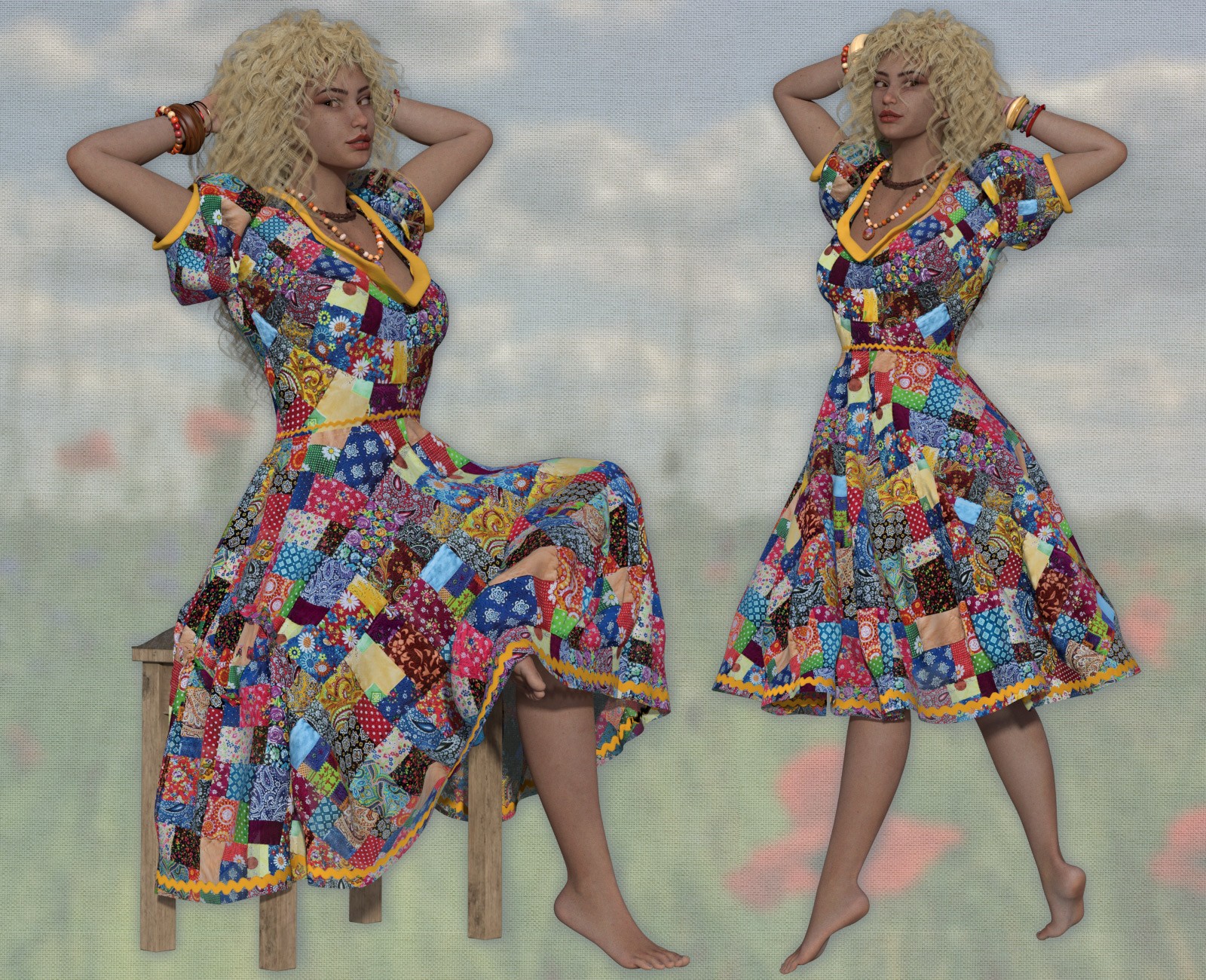 Boheme Spring Dress for La Femme 2 by N/A