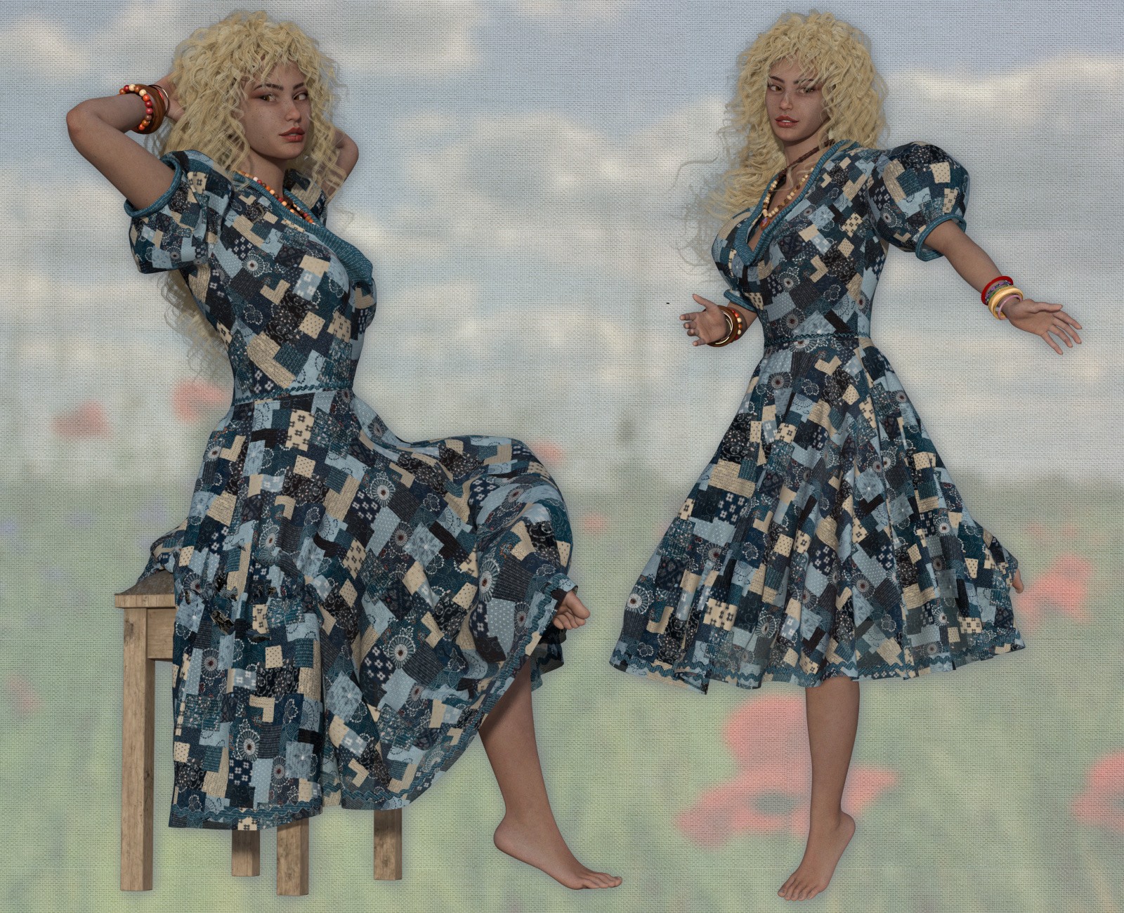 Boheme Spring Dress for La Femme 2 by N/A