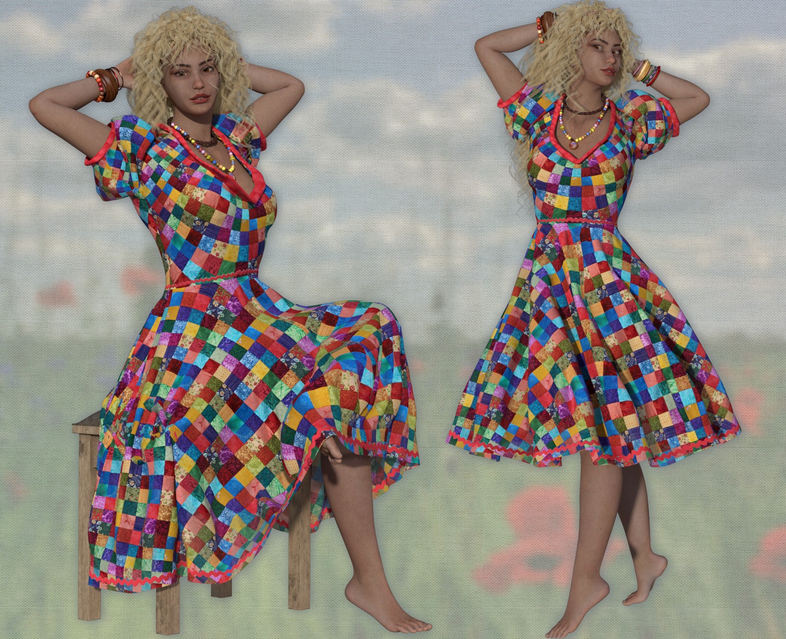 Boheme Spring Dress for La Femme 2 by N/A