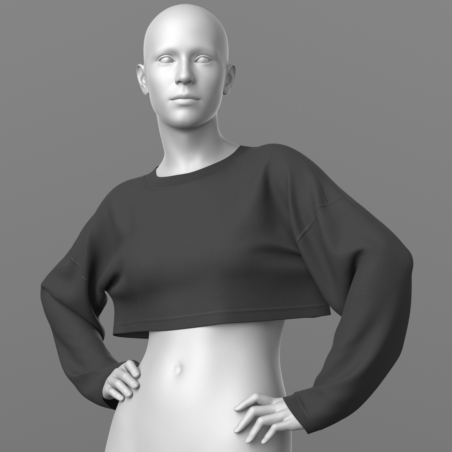Cropped Sweatshirt G9 by N/A