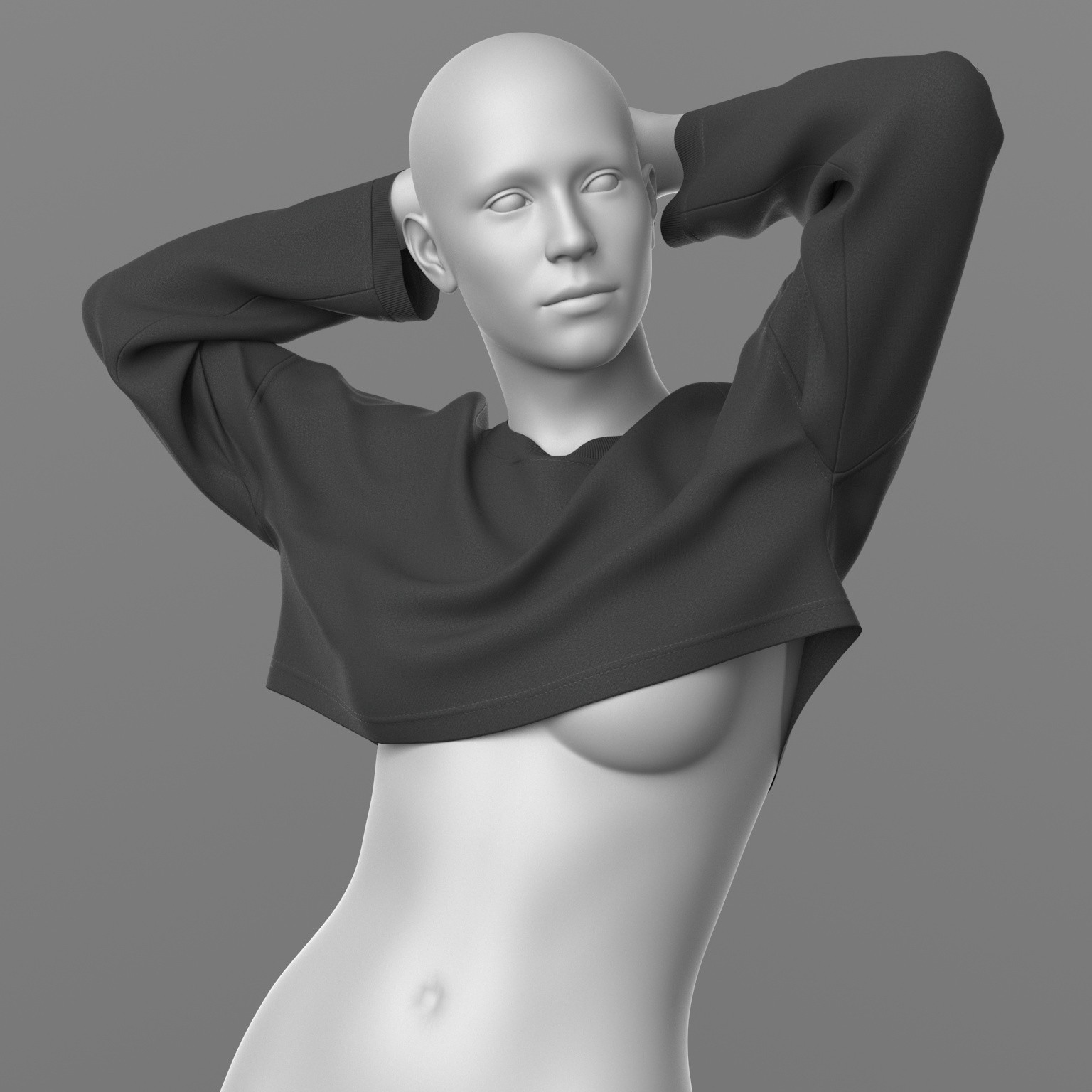 Cropped Sweatshirt G9 by N/A