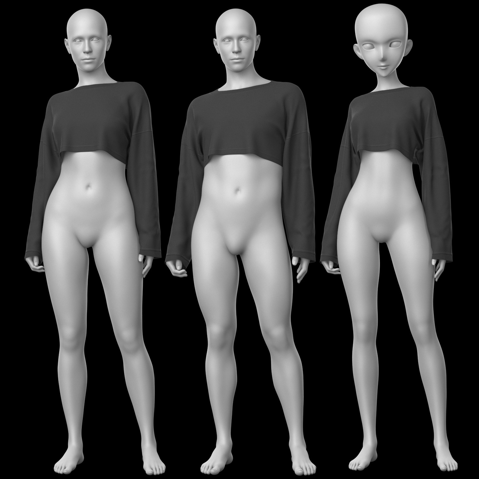 Cropped Sweatshirt G9 by N/A