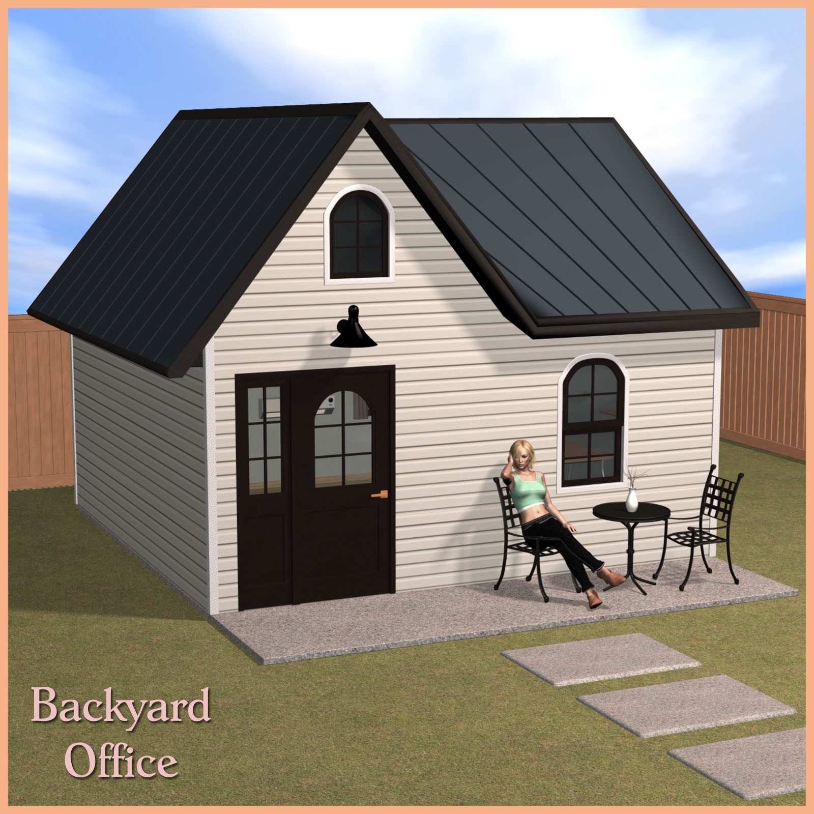 Backyard Office Set by N/A