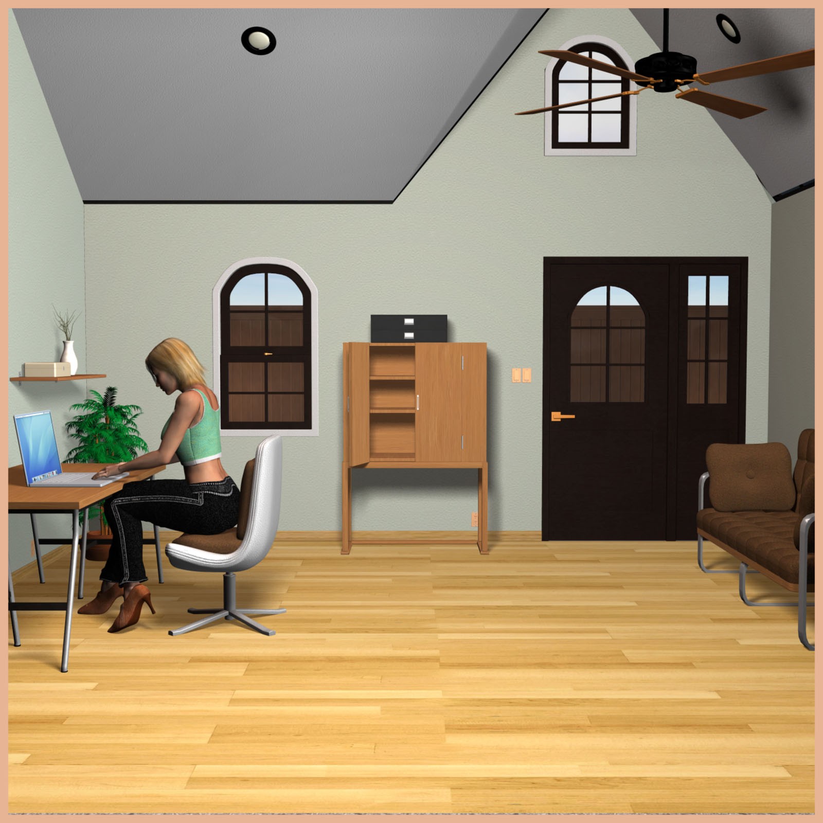 Backyard Office Set by N/A