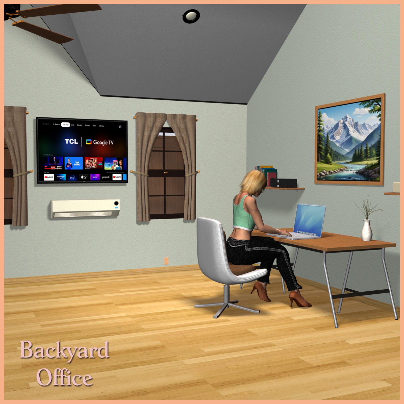 Backyard Office Set by N/A