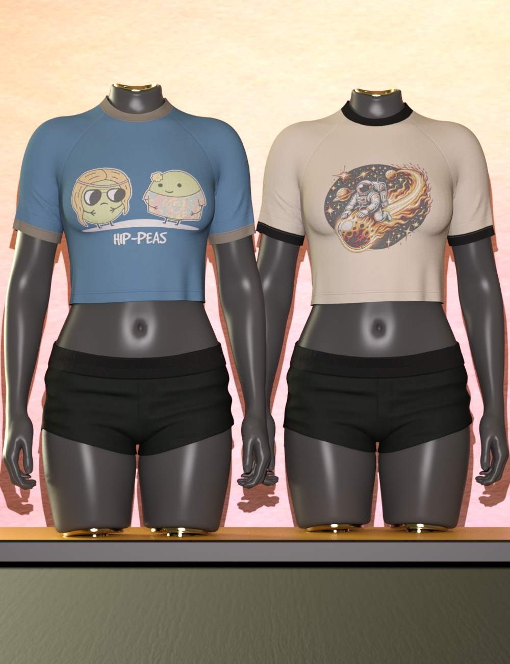 3DL Weekend for Everyday Raglan Crop G8F/G9 by N/A