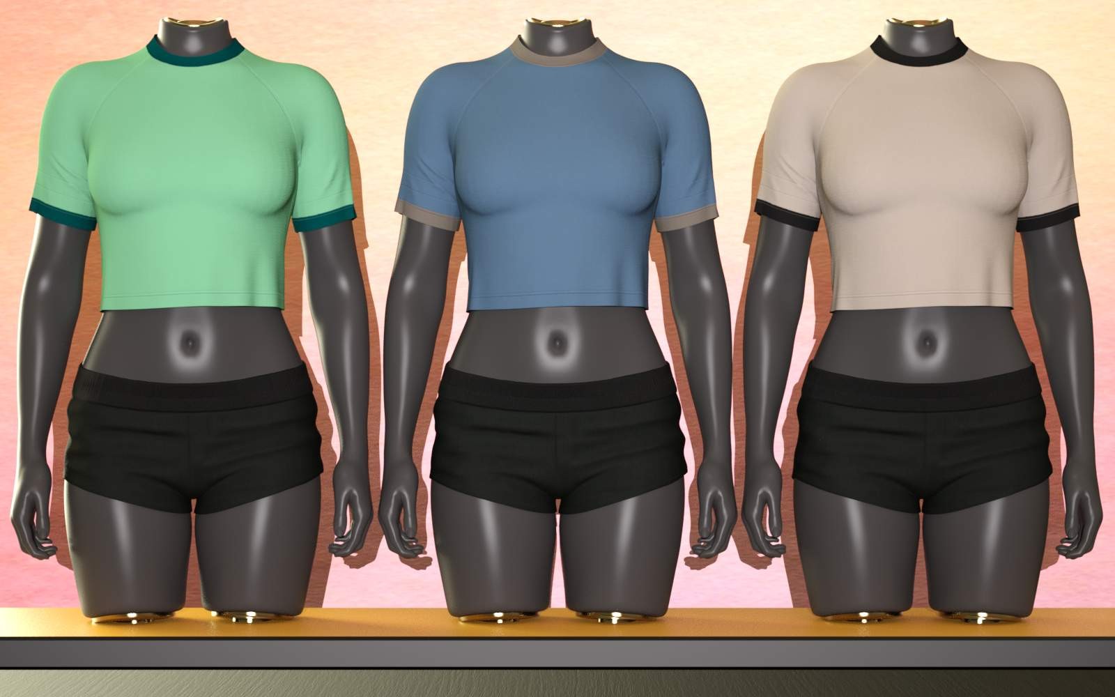 3DL Weekend for Everyday Raglan Crop G8F/G9 by N/A
