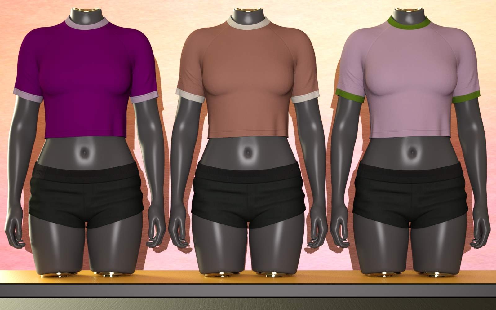 3DL Weekend for Everyday Raglan Crop G8F/G9 by N/A