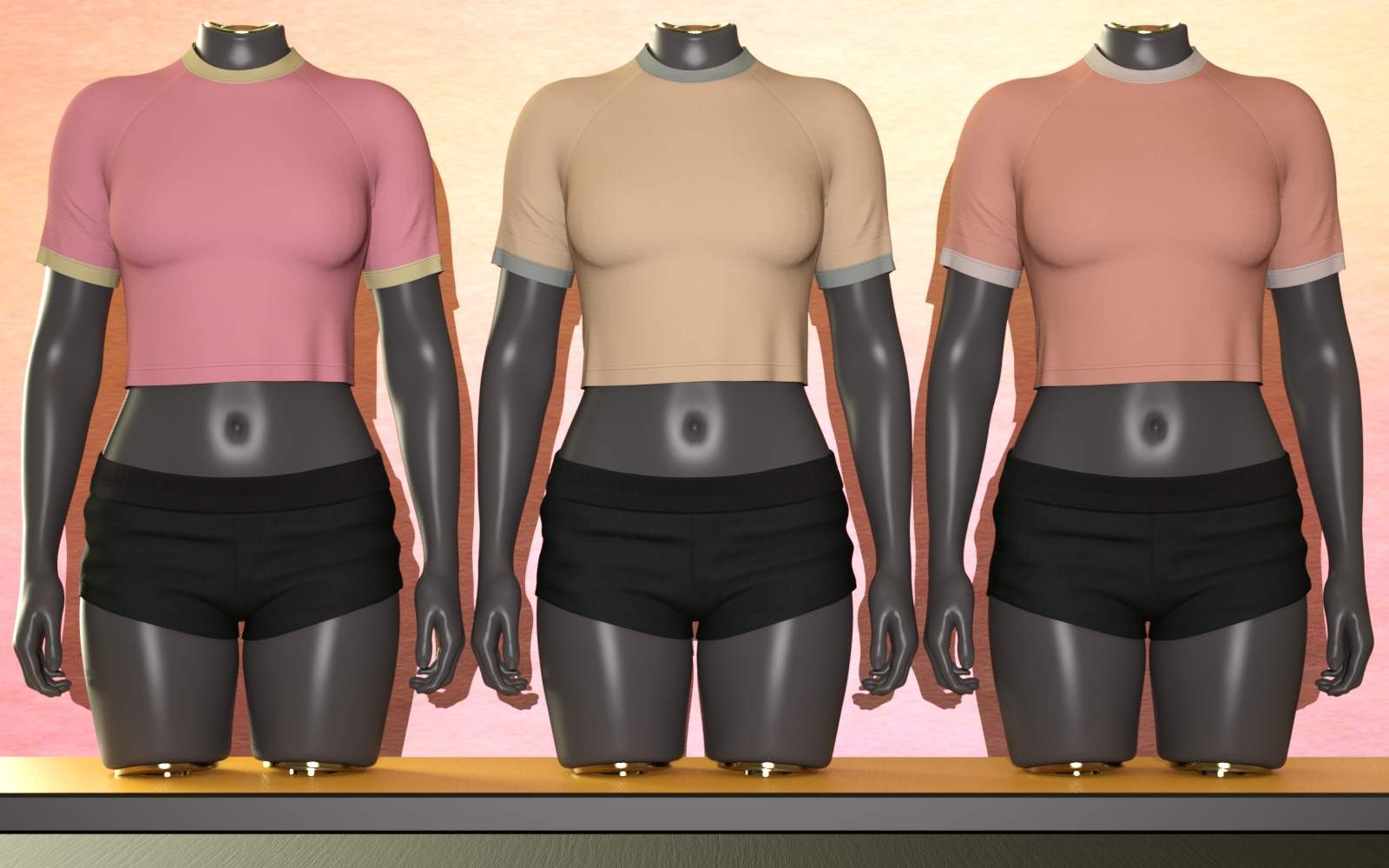 3DL Weekend for Everyday Raglan Crop G8F/G9 by N/A
