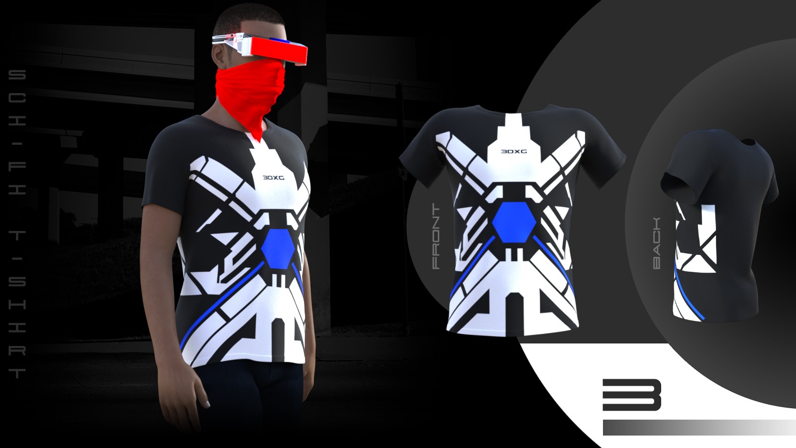 Sci-fi T-shirt by N/A