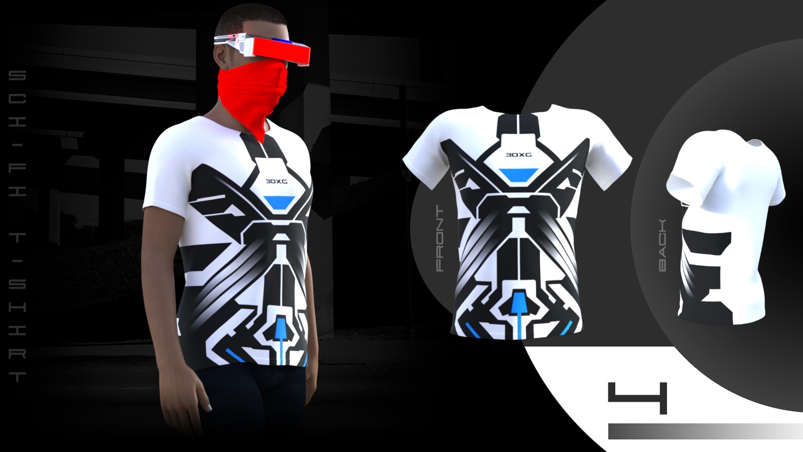 Sci-fi T-shirt by N/A