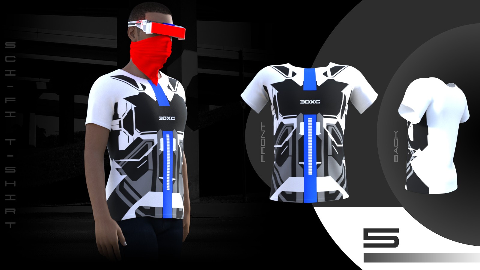 Sci-fi T-shirt by N/A