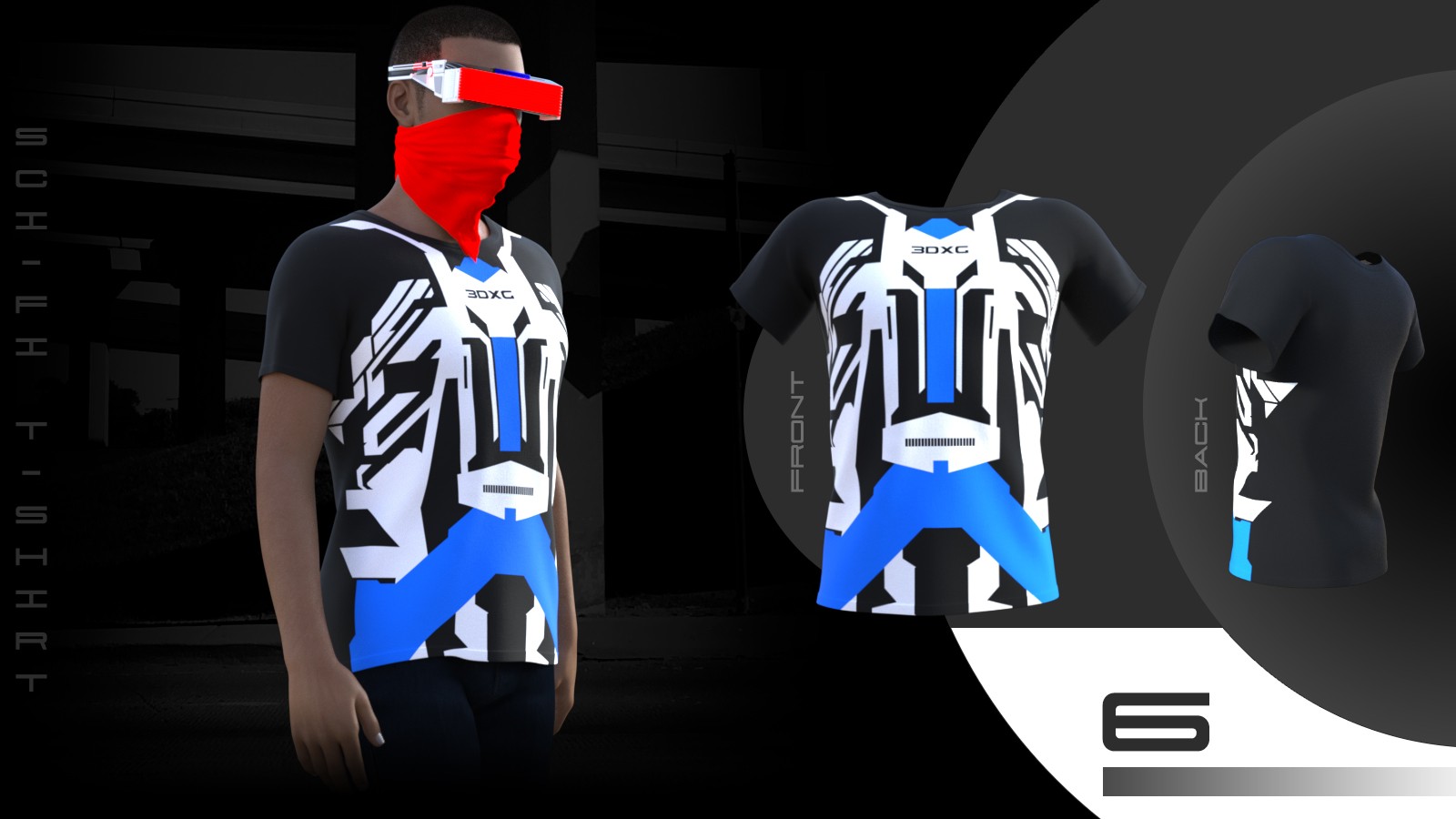 Sci-fi T-shirt by N/A