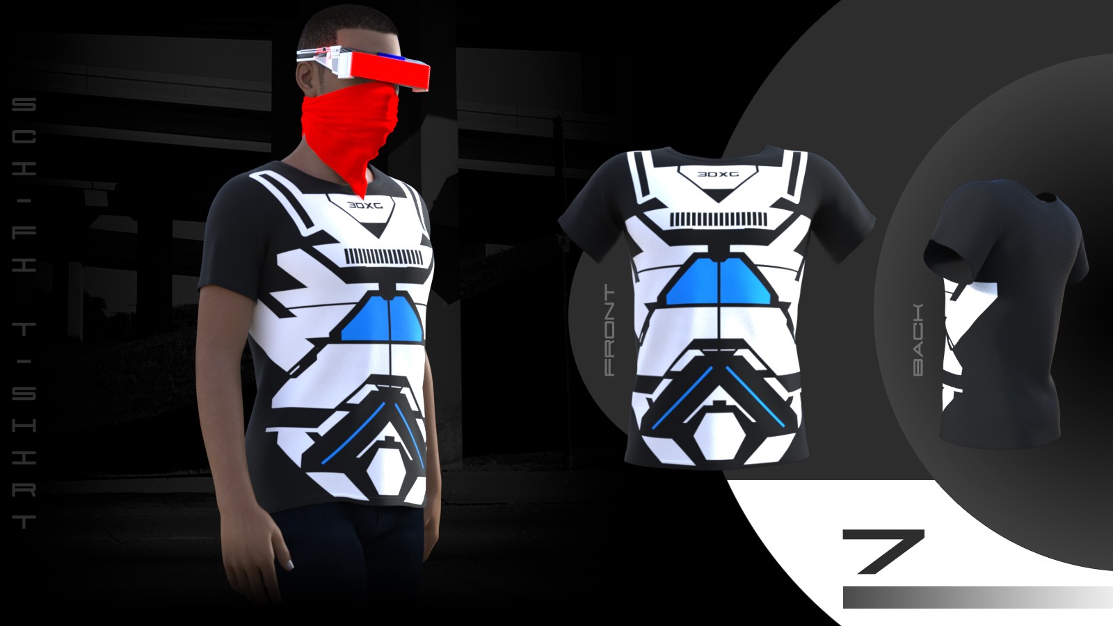 Sci-fi T-shirt by N/A