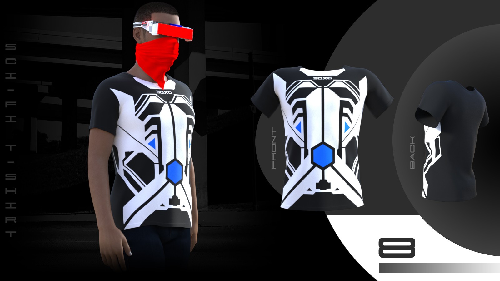 Sci-fi T-shirt by N/A