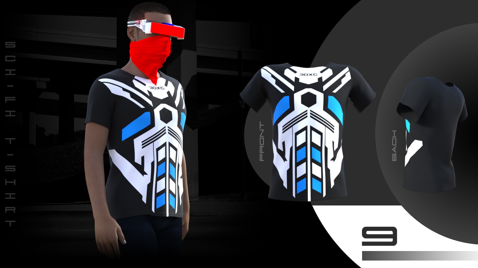 Sci-fi T-shirt by N/A