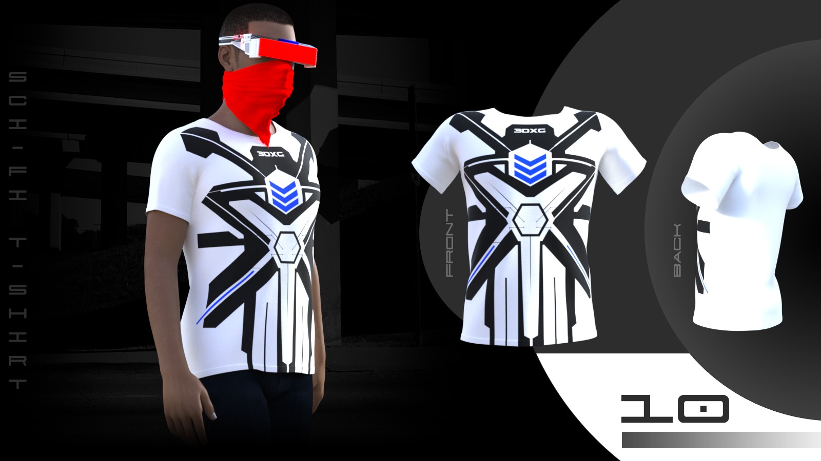 Sci-fi T-shirt by N/A