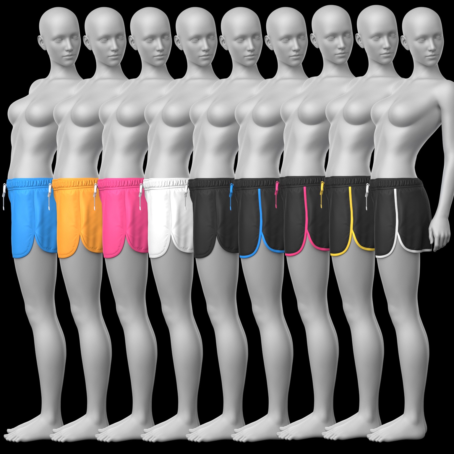 Sports Shorts 02v G8 Female by N/A