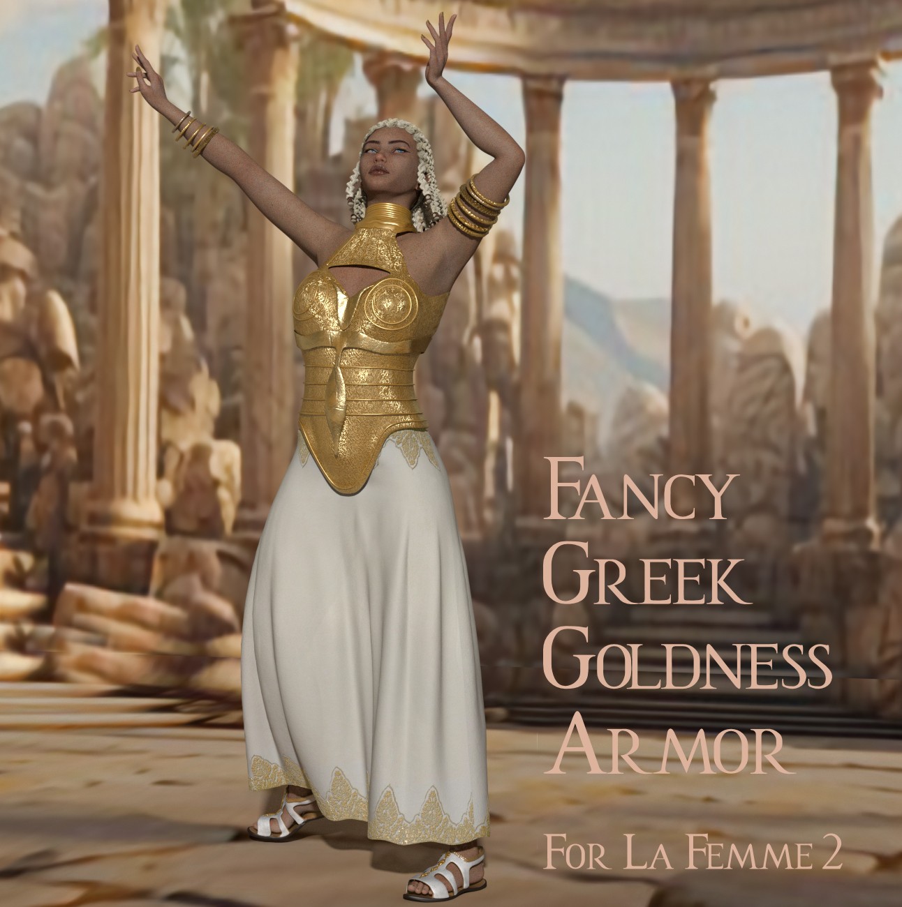 Fancy Greek Goldness Armor for La Femme2 by N/A