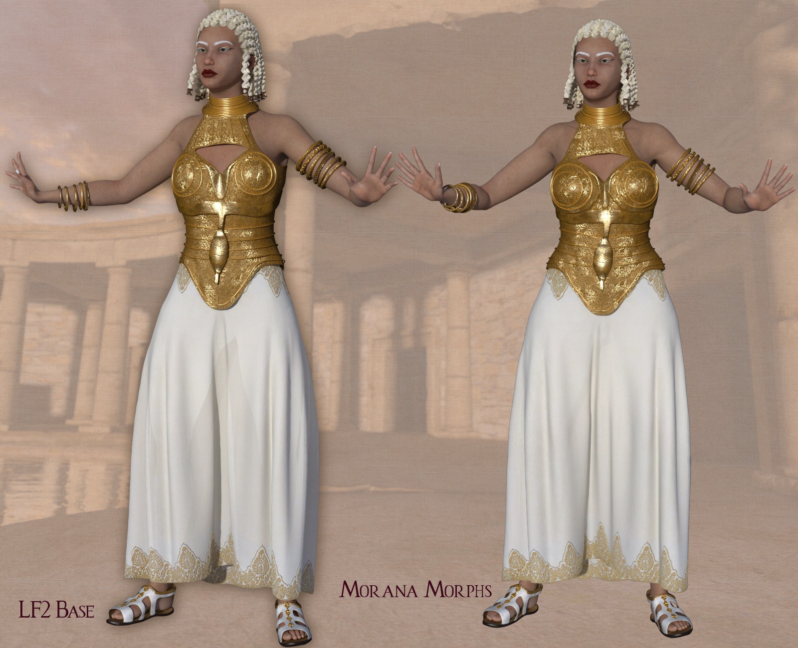 Fancy Greek Goldness Armor for La Femme2 by N/A
