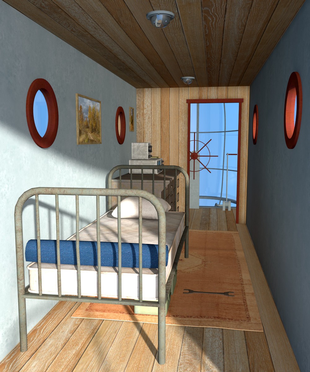 Airship with interior for Poser by N/A