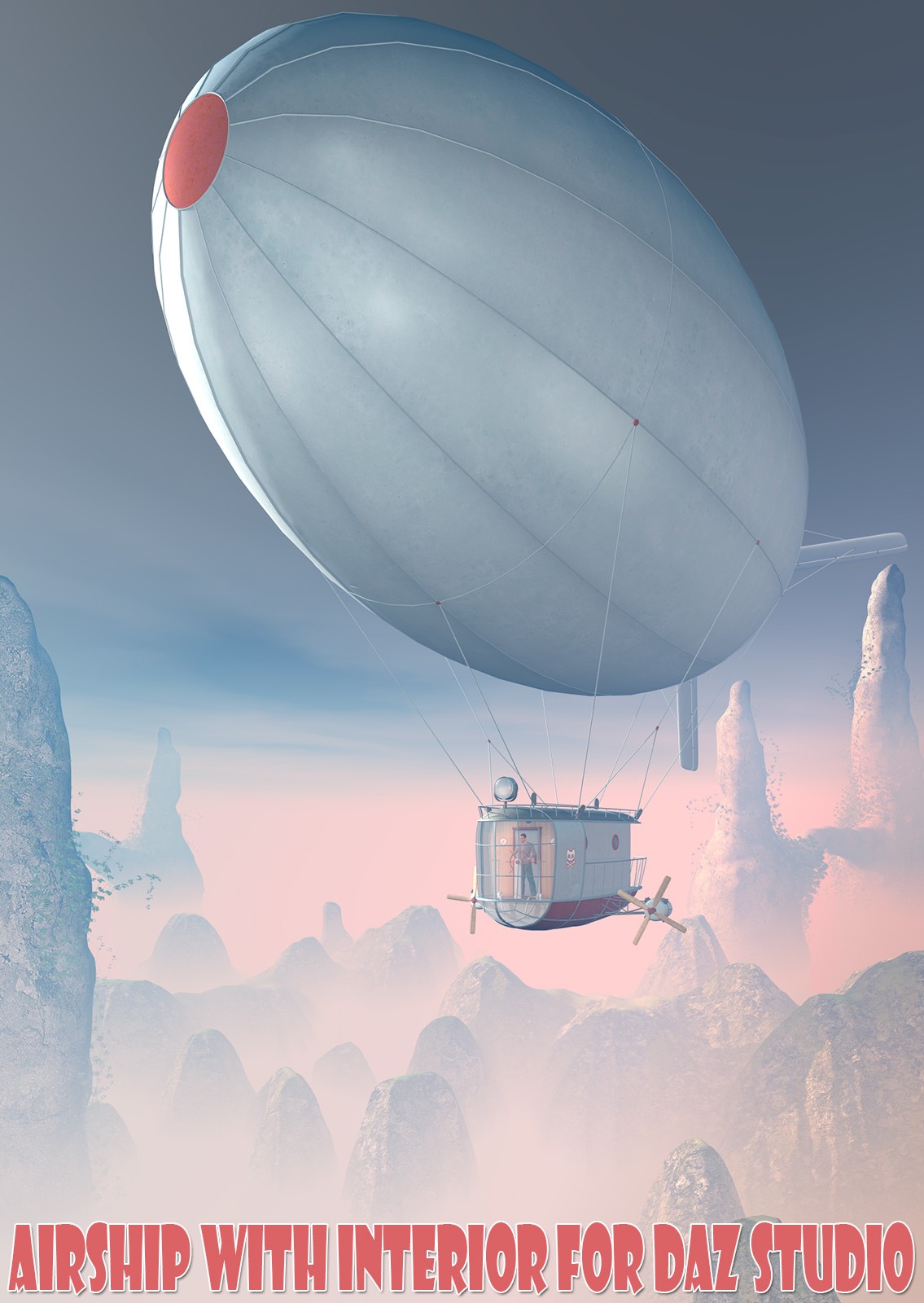 Airship with interior for Daz Studio by N/A