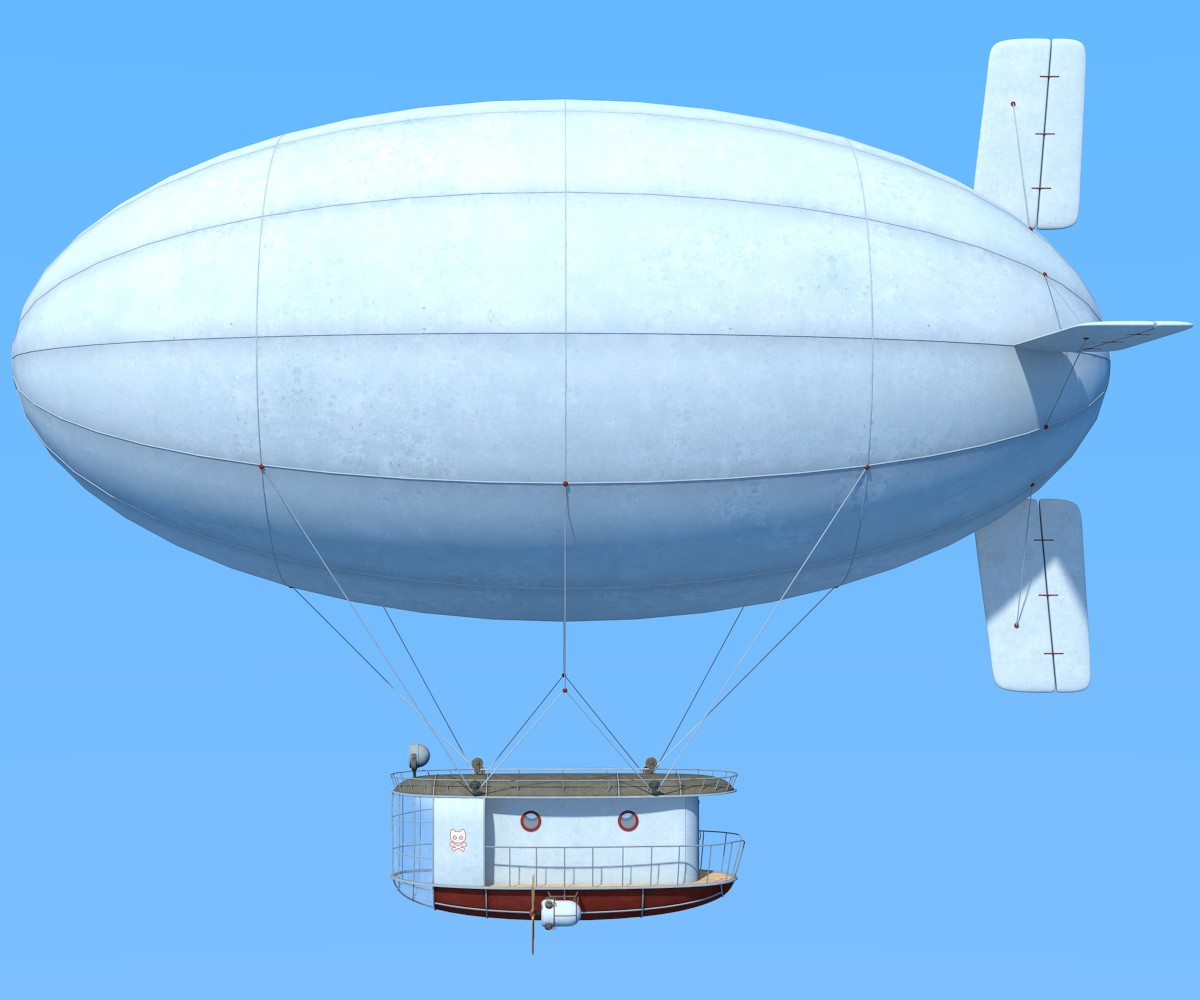Airship with interior for Daz Studio by N/A