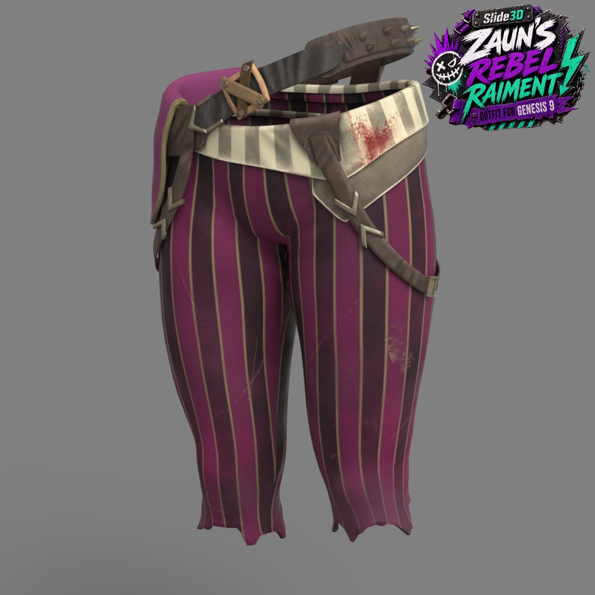 Slide3D Zaun's Rebel Raiment Outfit G9 by N/A