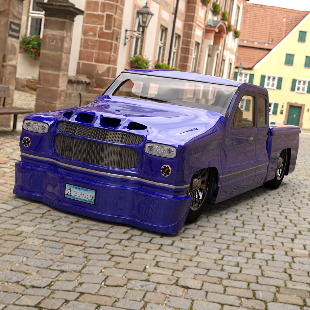 Romero Bling Pickup Truck for DAZ Studio by N/A