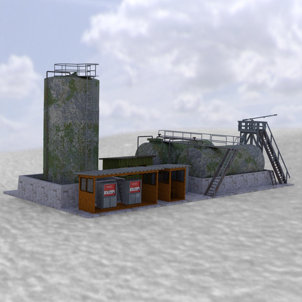Diesel Pumpstation for DAZ Studio by N/A
