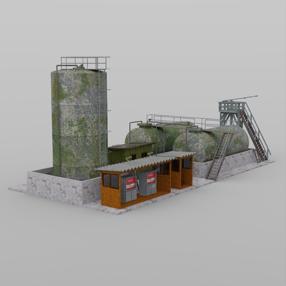 Diesel Pumpstation for DAZ Studio by N/A
