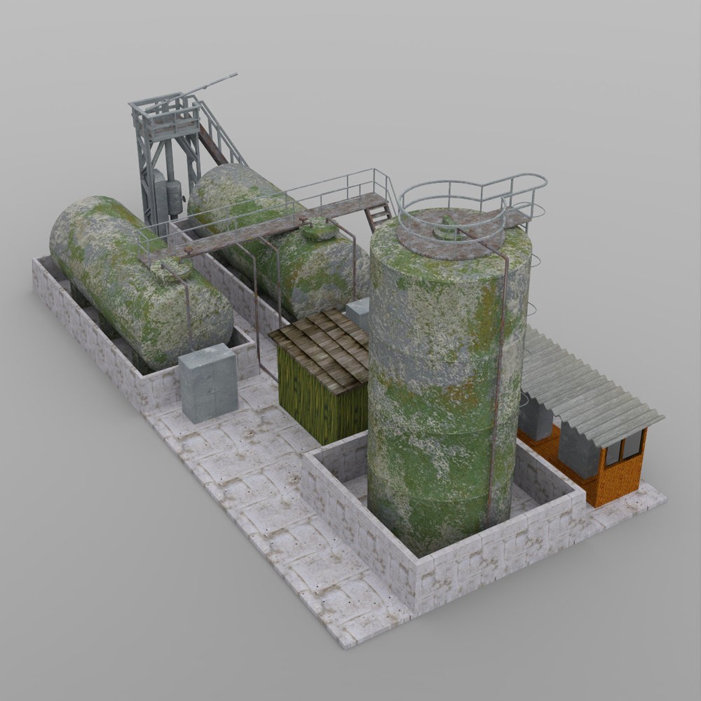 Diesel Pumpstation for DAZ Studio by N/A
