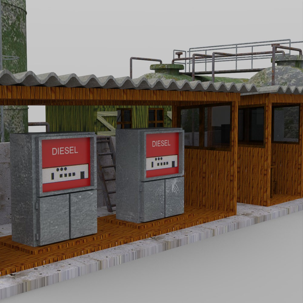 Diesel Pumpstation for DAZ Studio by N/A