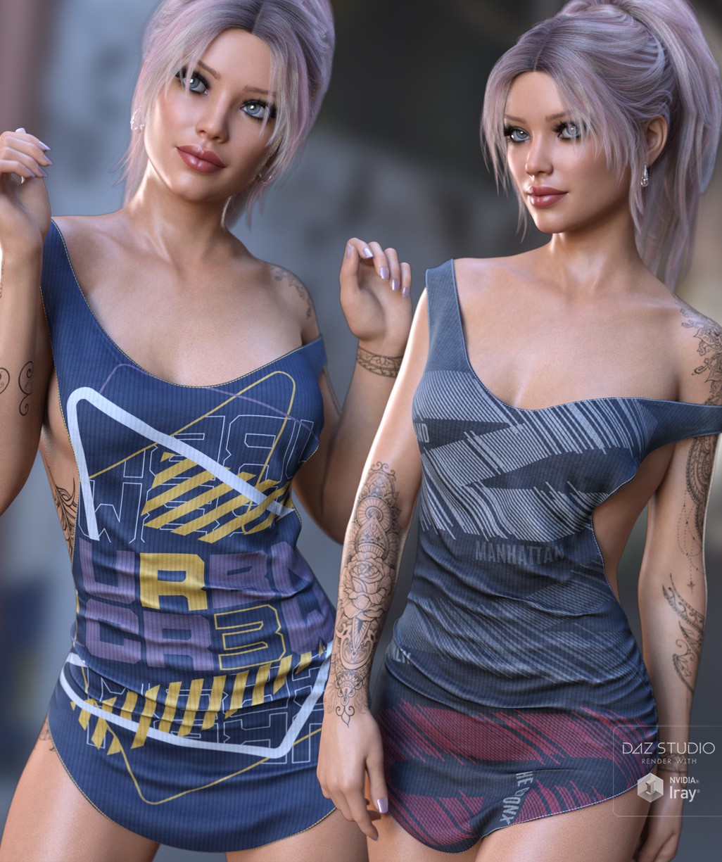 Trends Textures for dForce Mini Tank Dress by N/A