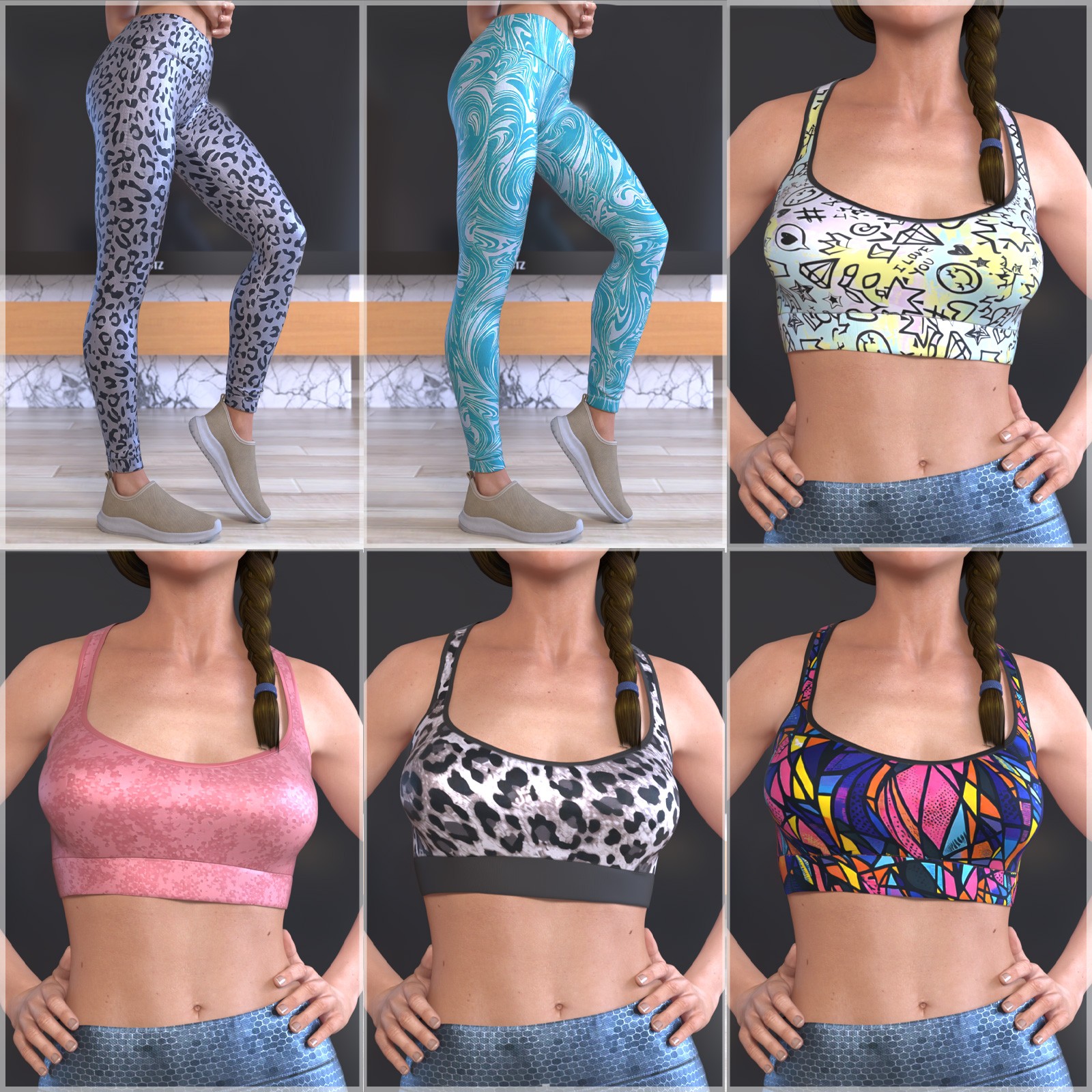 STZ Fit Girl Outfit G8F and G9 by N/A