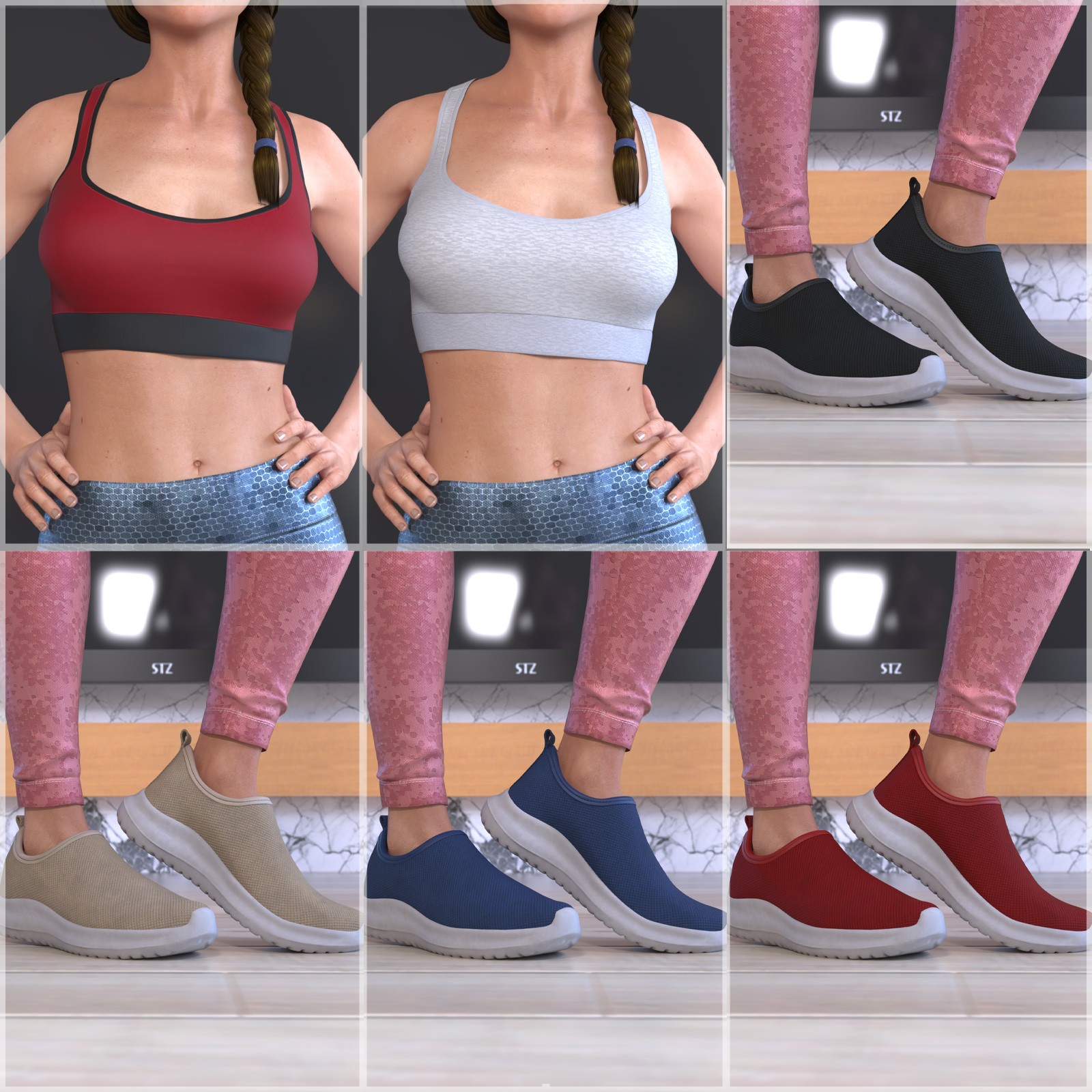 STZ Fit Girl Outfit G8F and G9 by N/A