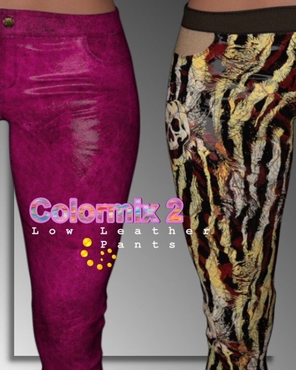 ST13 Colormix 2 Low Leather Pant by N/A