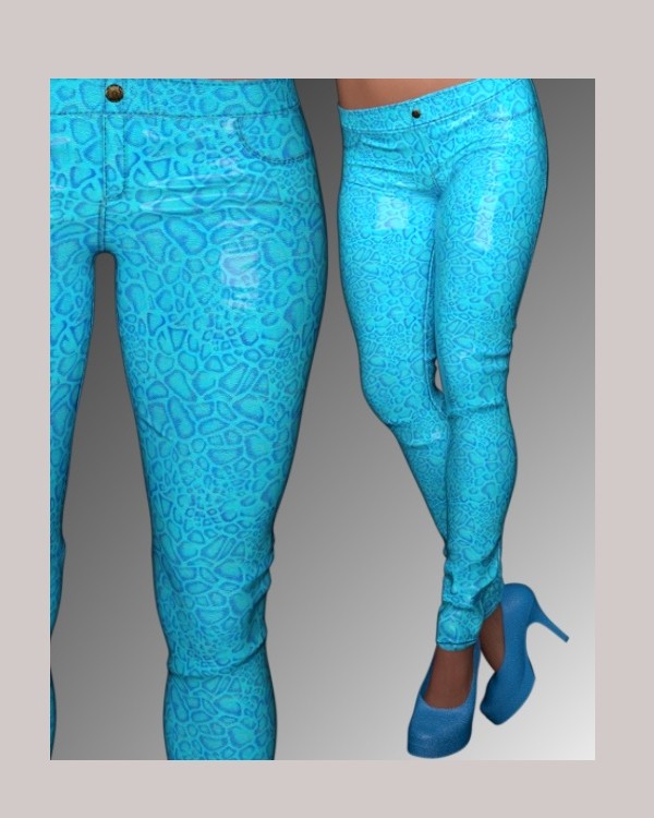 ST13 Colormix 2 Low Leather Pant by N/A
