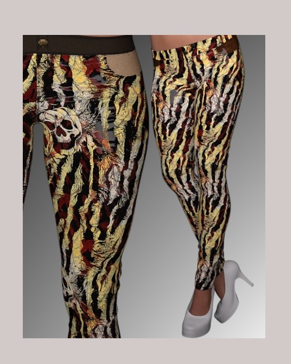 ST13 Colormix 2 Low Leather Pant by N/A