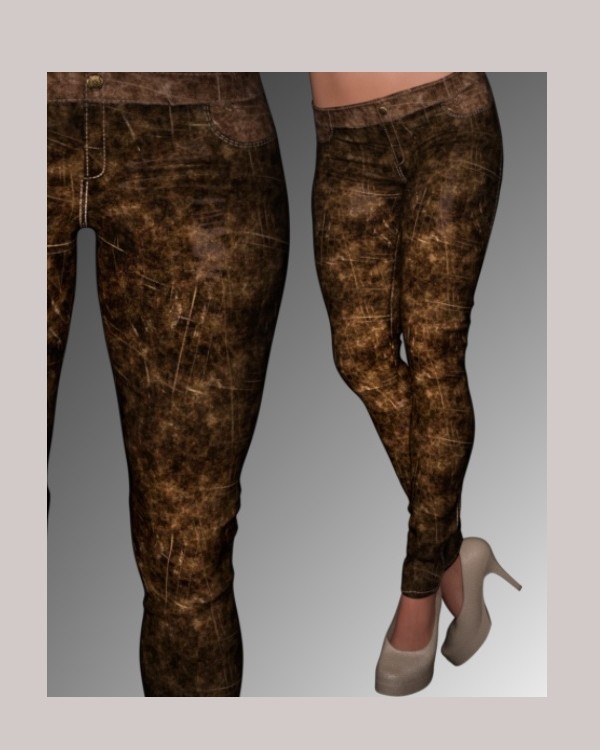 ST13 Colormix 2 Low Leather Pant by N/A